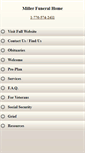 Mobile Screenshot of miller-funeralhome.com